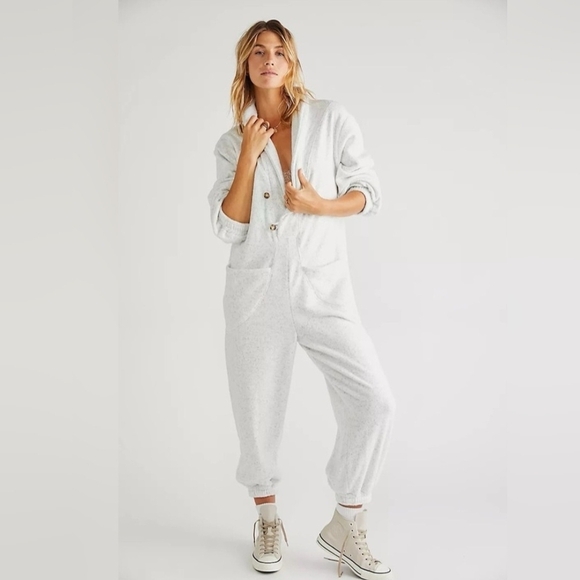 Free People Ridge One-Piece Fleece Jumpsuit